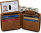 Zip Around RFID Leather Wallet for Men – BiFold Design