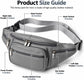 Genuine Leather Fanny Pack for Men Women Multi Pocket Waist Bag