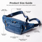 Genuine Leather Fanny Pack for Men Women Multi Pocket Waist Bag