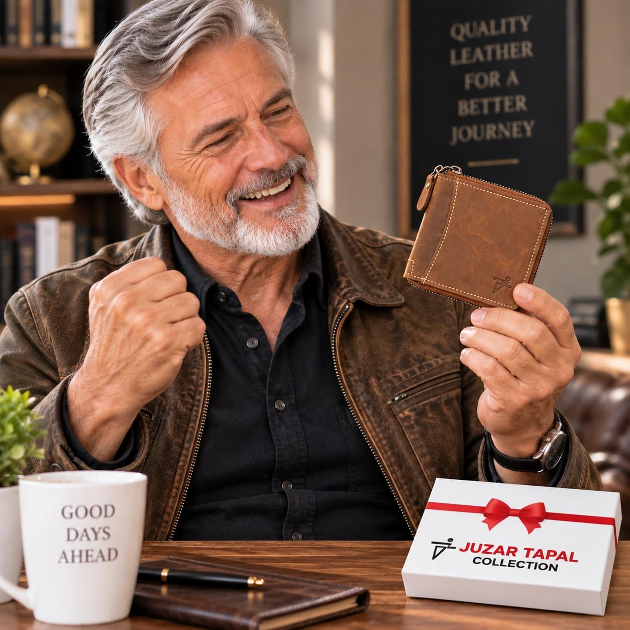 Zip Around RFID Leather Wallet for Men – BiFold Design