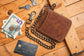 Zip Around Chain Wallet for Men – RFID Genuine Leather Bifold Wallet