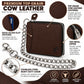 Zip Around Chain Wallet for Men – RFID Genuine Leather Bifold Wallet