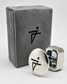 Natural Stone Pear Shape Cufflinks – 18K White Gold Plated