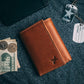 Trifold Leather Wallet For Men RFID Signal Blocking