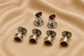 Pear Cut Men’s Cufflinks & Tuxedo Studs Set 18k White Gold Plated