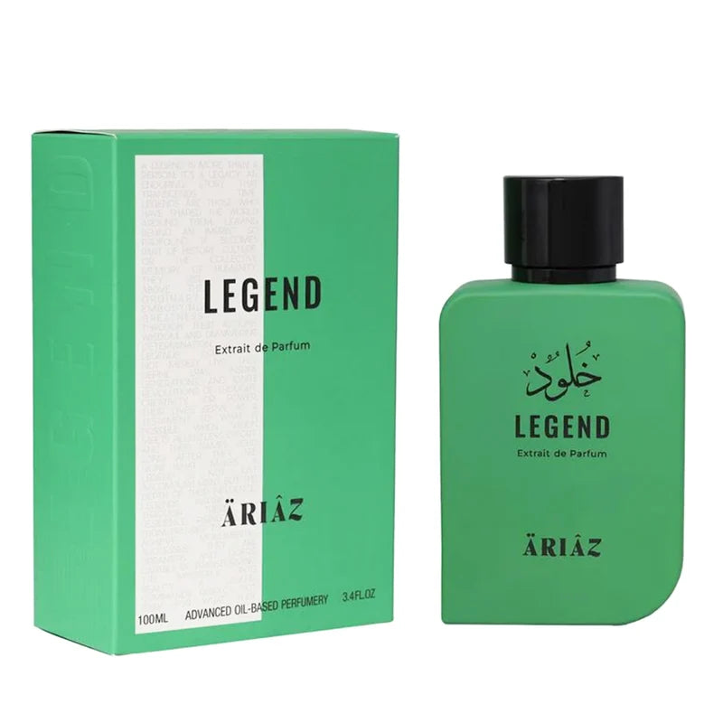 LEGEND by ARIAZ 3.4oz/100ml Extrait De Parfum for Him – Fresh Aquatic Aromatic
