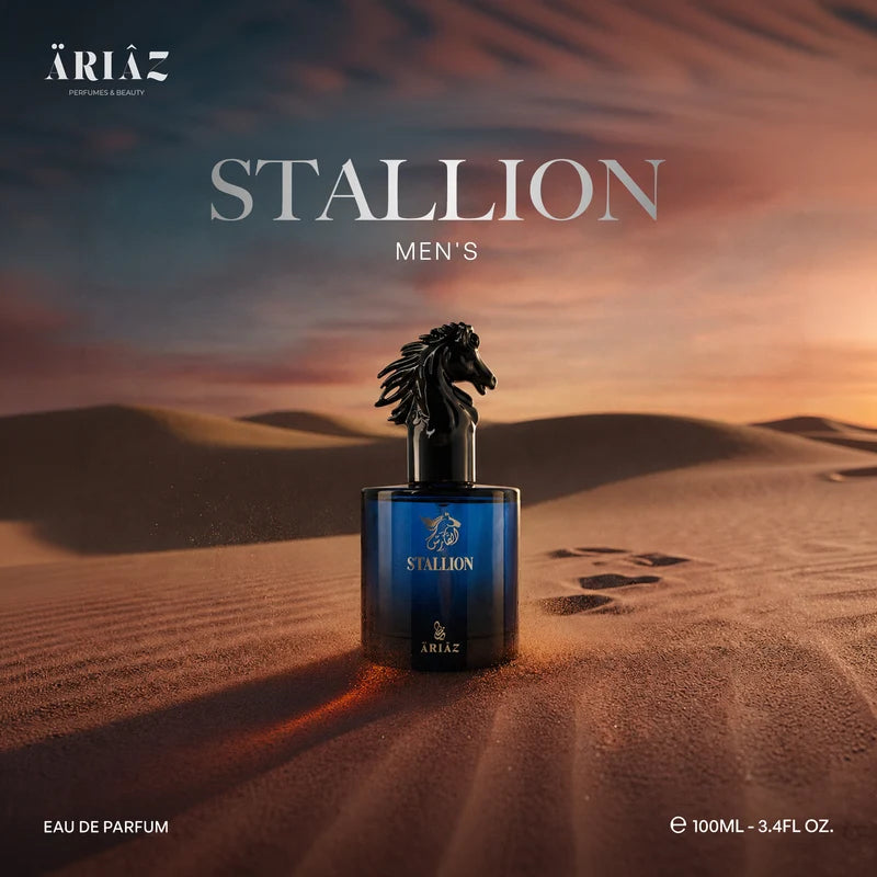 STALLION by ARIAZ 3.4oz/100ml Eau De Parfum for Him – Citrus Woody Aromatic