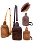 Vintage Leather Crossbody Sling Bag for Men & Women