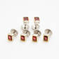 EMERALD CUT Men’s Cufflinks & Tuxedo Studs 22K Yellow Gold Plated Formal Jewelry