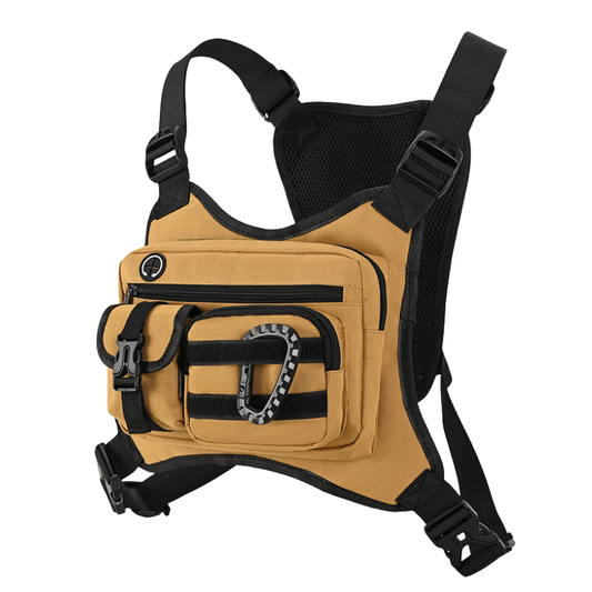 Reflective Tactical Running Vest Chest Bag | Multifunction Hiking & Cycling Pack