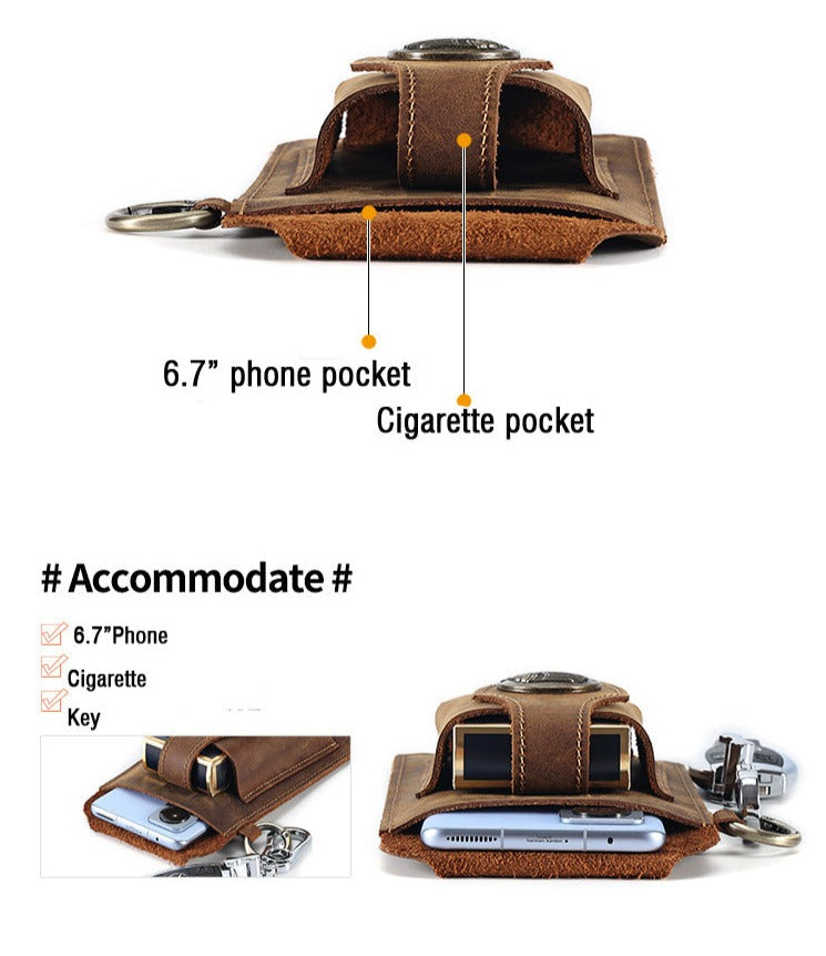 Leather Cigarette & Mobile Case
