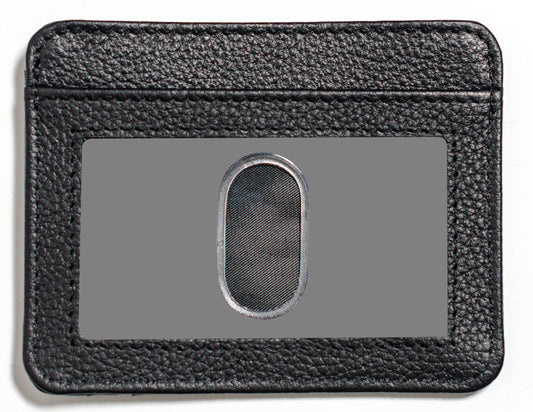 RFID Blocking Leather Card Holder – Minimalist ID Case