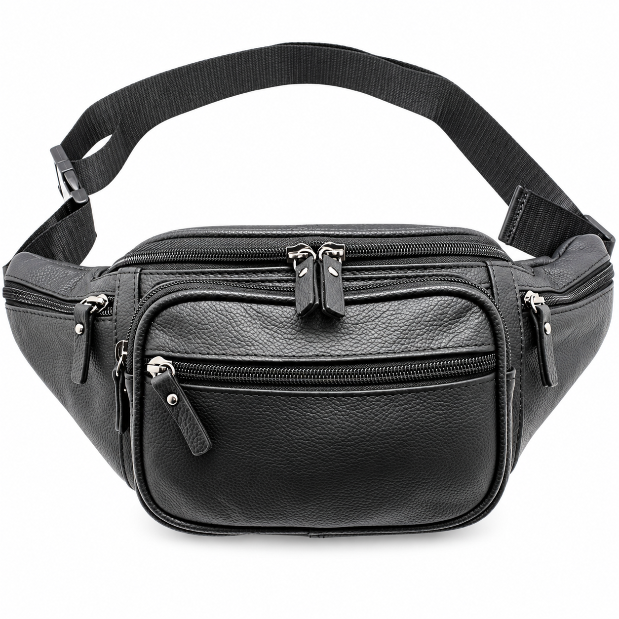 Large Cow Leather Fanny Pack – Vintage Waist Bag