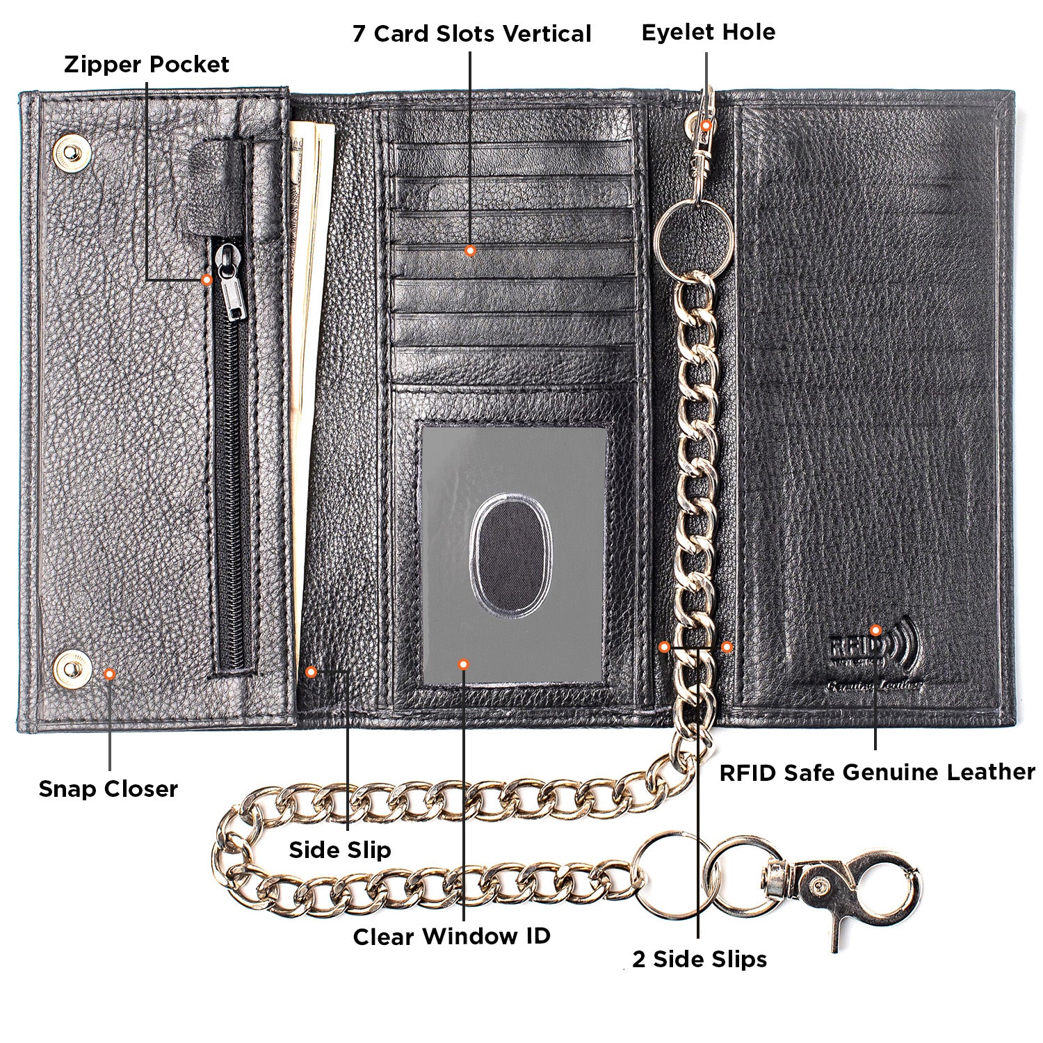 Large Chain Wallet Skip to product information