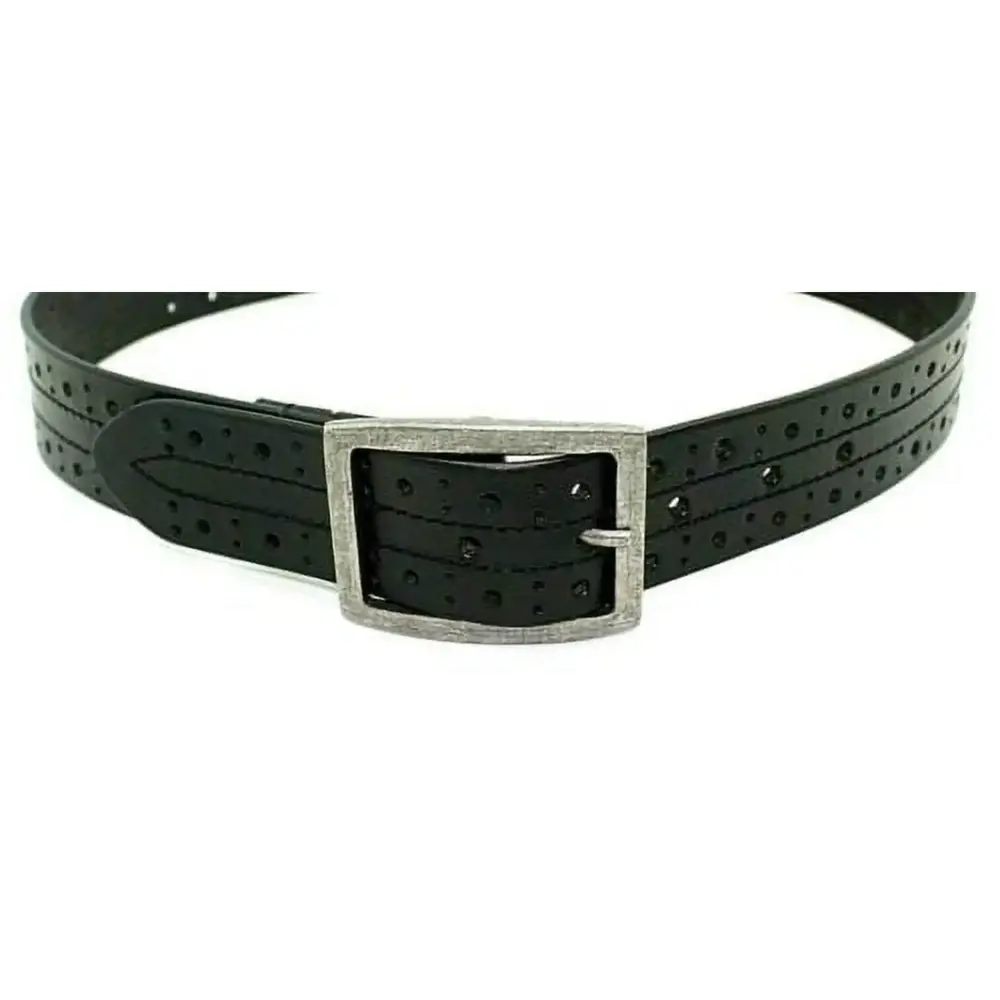 Genuine Leather Belts For Men Black Western Belts Buckle Tool Handcrafted J9708