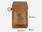 Pure Leather Mobile Phone Bag with Belt Clip Leather Cigarette Case Key Ring Case