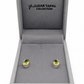 Natural Stone Oval Shape Cufflinks – 18K White Gold Plated