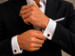 Natural Stone Pear Shape Cufflinks – 18K White Gold Plated