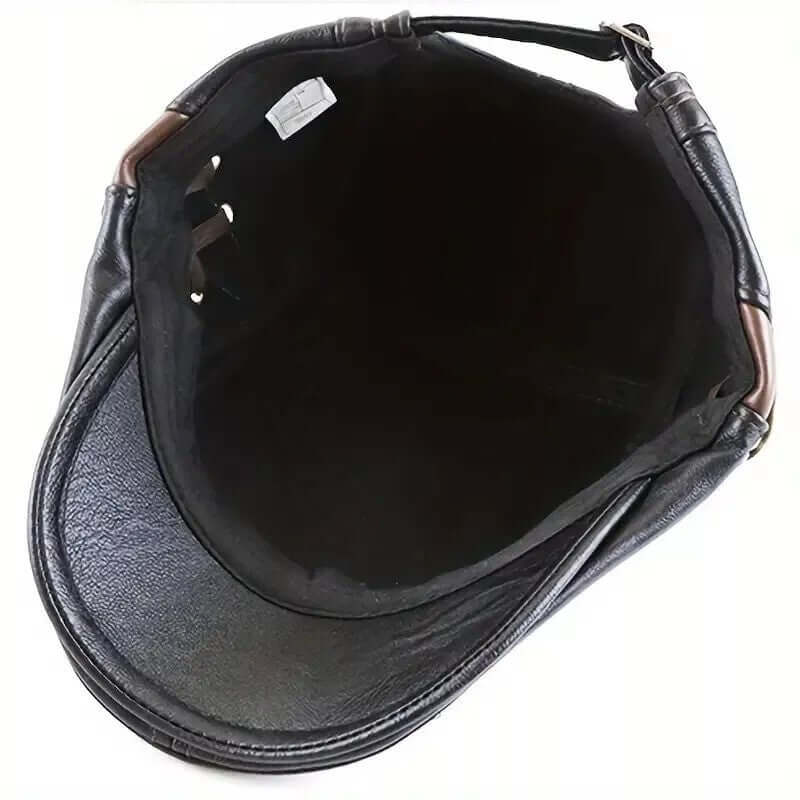 Mailboy Cap Men’s leather newsboy cap