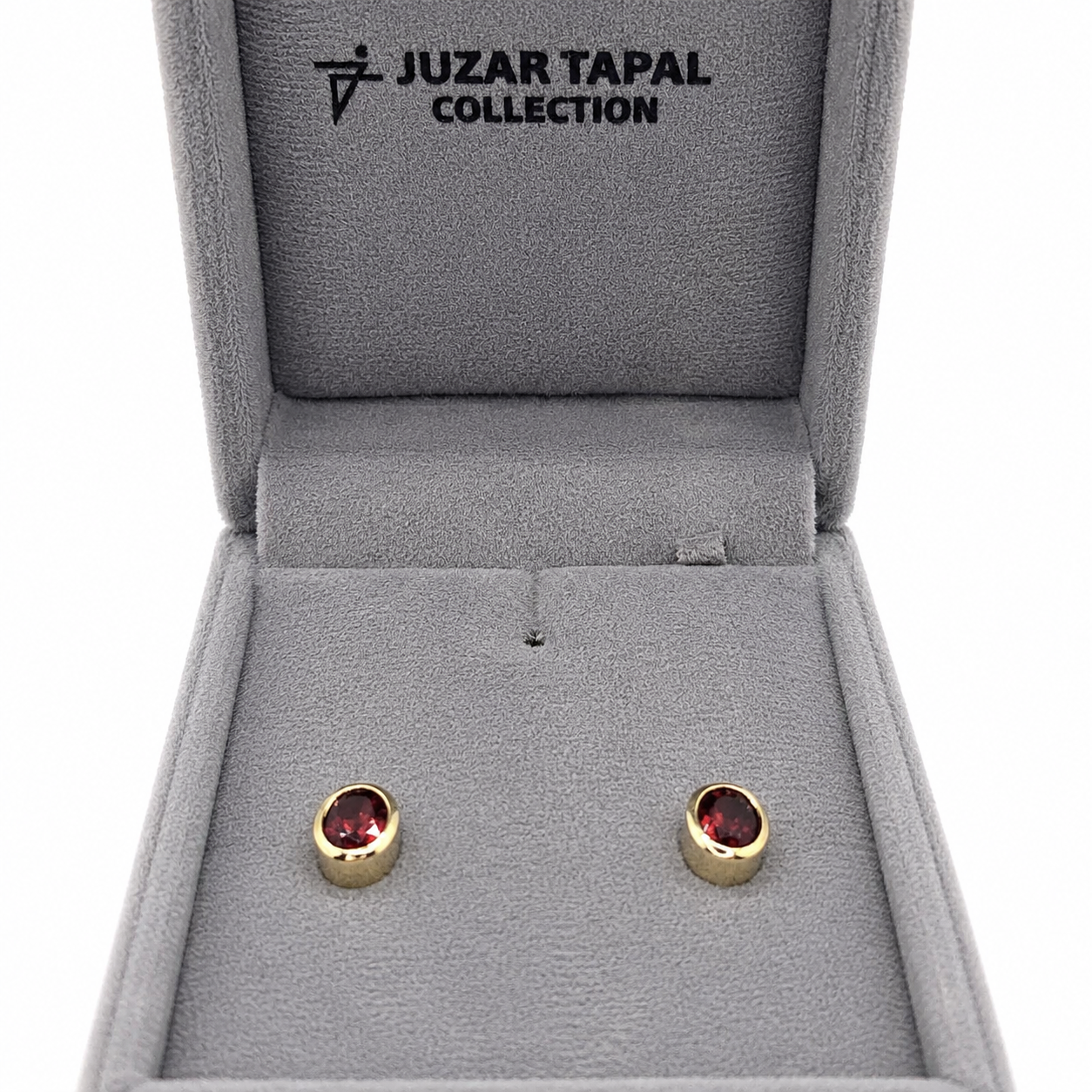 Natural Stone Oval Shape Cufflinks – 18K White Gold Plated