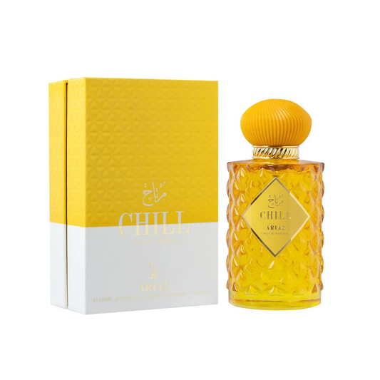 CHILL by ARIAZ 3.4oz/100ml Eau De Parfum for Women – Spicy Gourmand + Includes Free Sample Set (6 Scents)