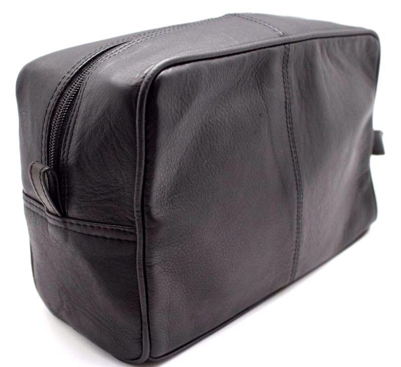 Toiletry Leather Cosmetic Makeup Pouch