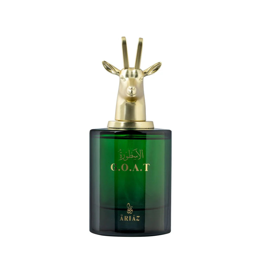 GOAT by ARIAZ 3.4oz/100ml Eau De Parfum For Men - Fruity Smoky Chypre + Includes Free Sample Set (6 Scents)