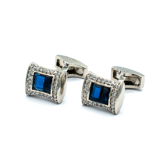 Cufflinks for Men Sterling 925 Silver With Steel Plating Cufflinks Studded With Sparkling VVS Zircon Suited For All Occasions