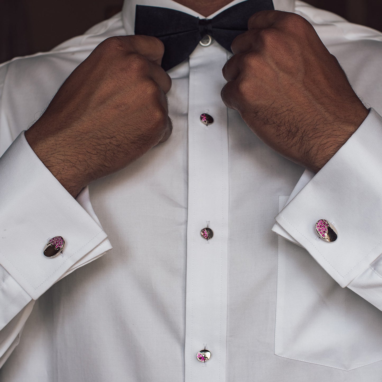 Tuxedo Shirts Studs and Cufflinks set for men