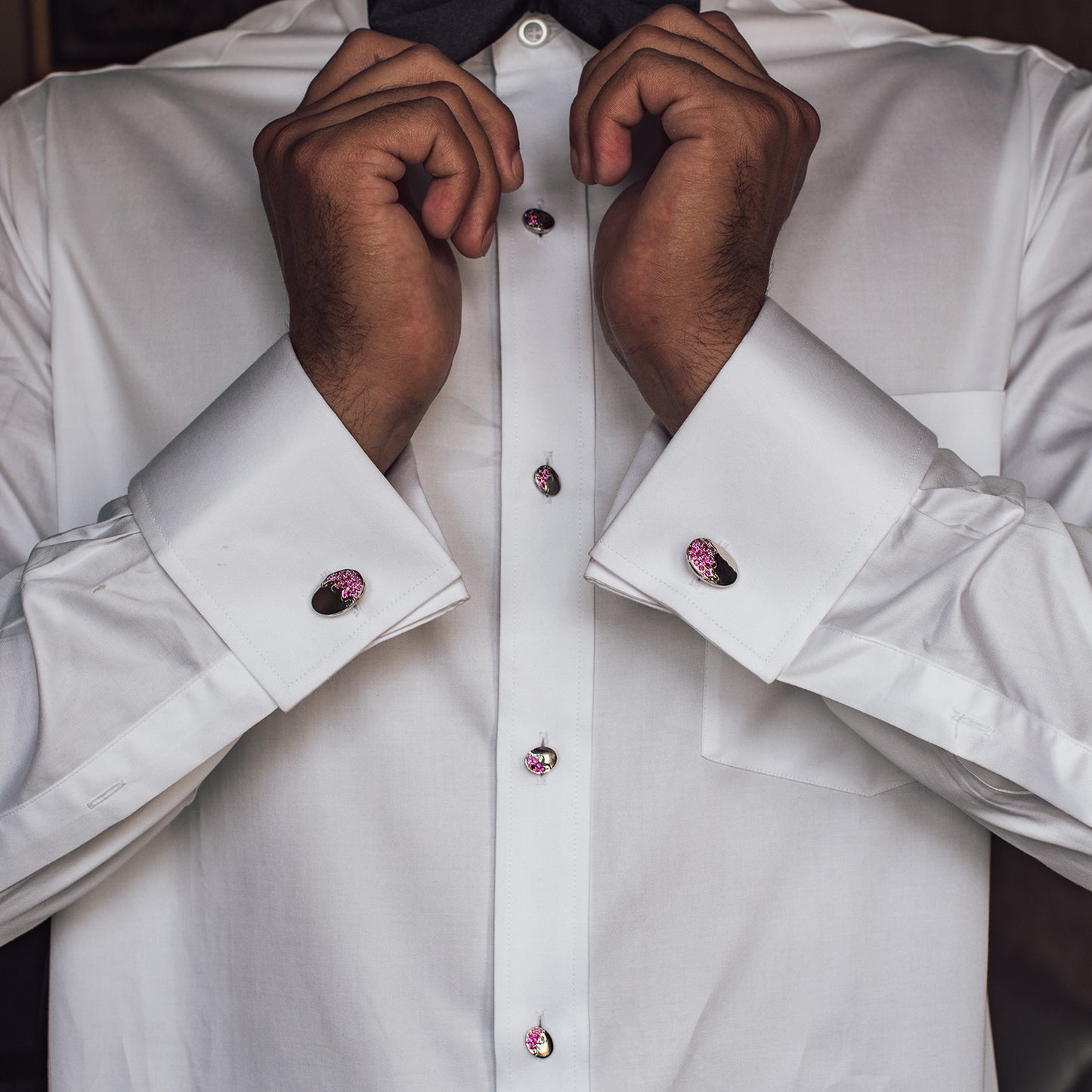 Tuxedo Shirts Studs and Cufflinks set for men