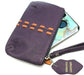 Cow Leather Clutch Wristlet Women Purse Black Purple Turquoise Cell Phone Case – J110CP