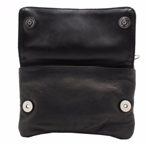 Leather clip-on Loop Belt bag for women