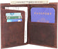 Brown Leather Bifold Wallet | Rustic and RFID Safe