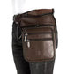 Biker Drop Leg Bag Gun Pistol Waist Leather Fanny Pack Belt Hip Bum Purse J5704