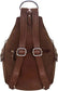 Concealment Backpack With Convertible Shoulder Straps and YKK Zippers Quality Cowhide Leather