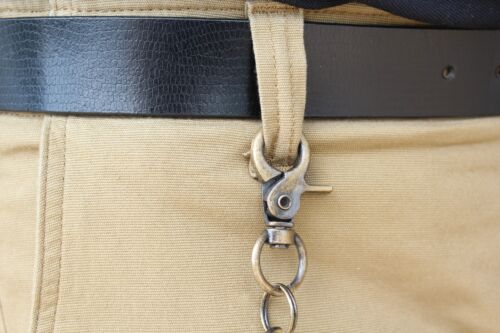Biker Replacement Chain for Men 20' inch Bronze Pant Chain, Key Ring Fit Bifold Trifold Wallet