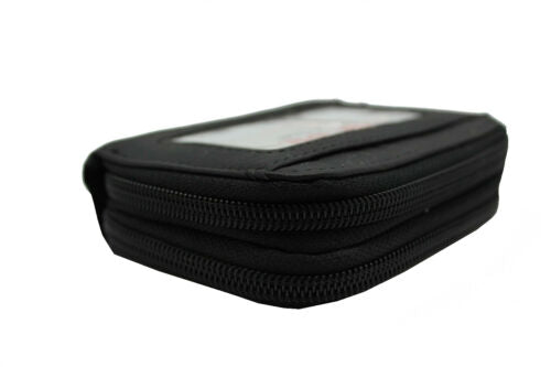 RFID Double Zip Accordion Cash Card Coin Holder