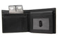 Black Slim Leather Bifold Wallet Model : J53-23