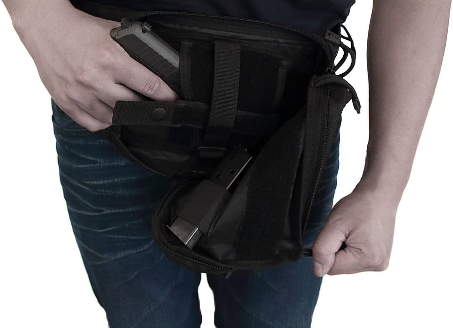 Concealed Gun Pouch Carry Pistol Holster Fanny Pack