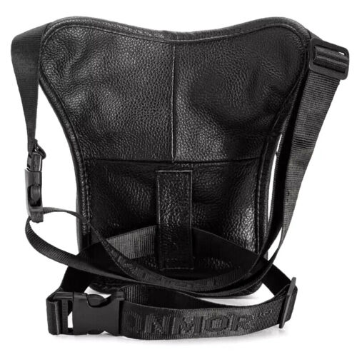 Biker Drop Leg Bag Gun Pistol Waist Leather Fanny Pack Belt Hip Bum Purse J5704
