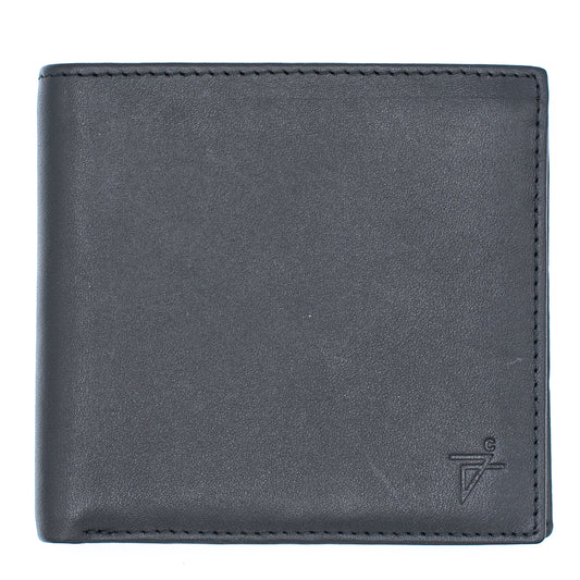 Men's Black Leather Bifold Wallet | Chic Fashion