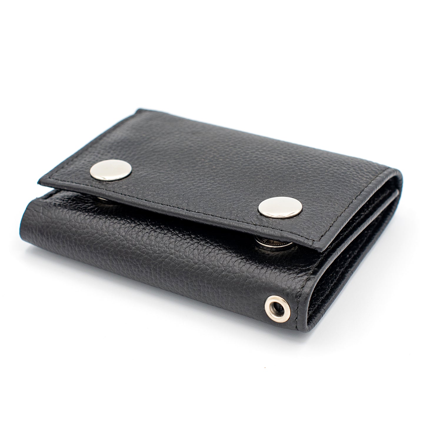 RFID Safe Biker’s Leather Tri-Fold Wallet Model : J110