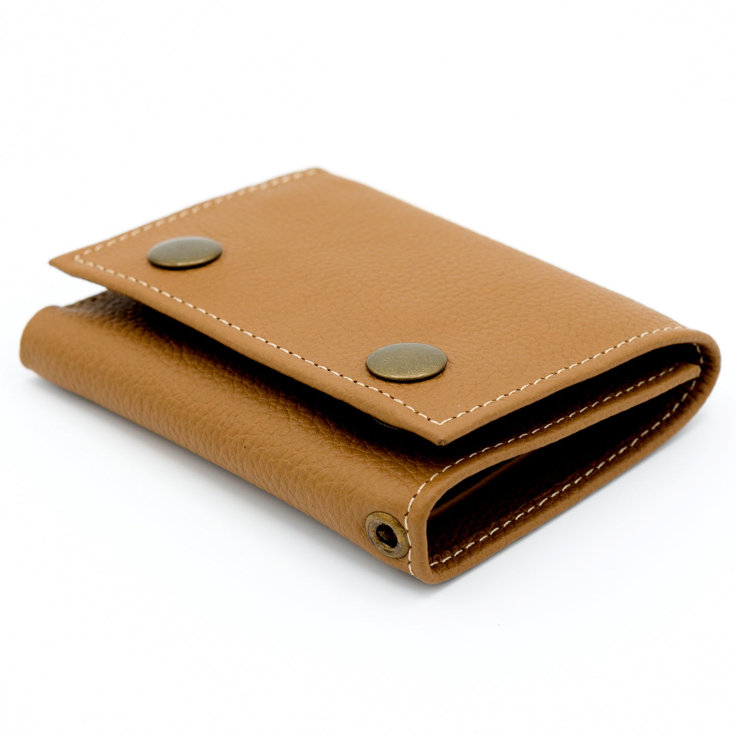 Snap Button Trifold Wallet for Biker