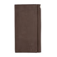 Men's RFID Blocking Tri-fold Long Style Eyelet Hole Wallet with Snap Closer