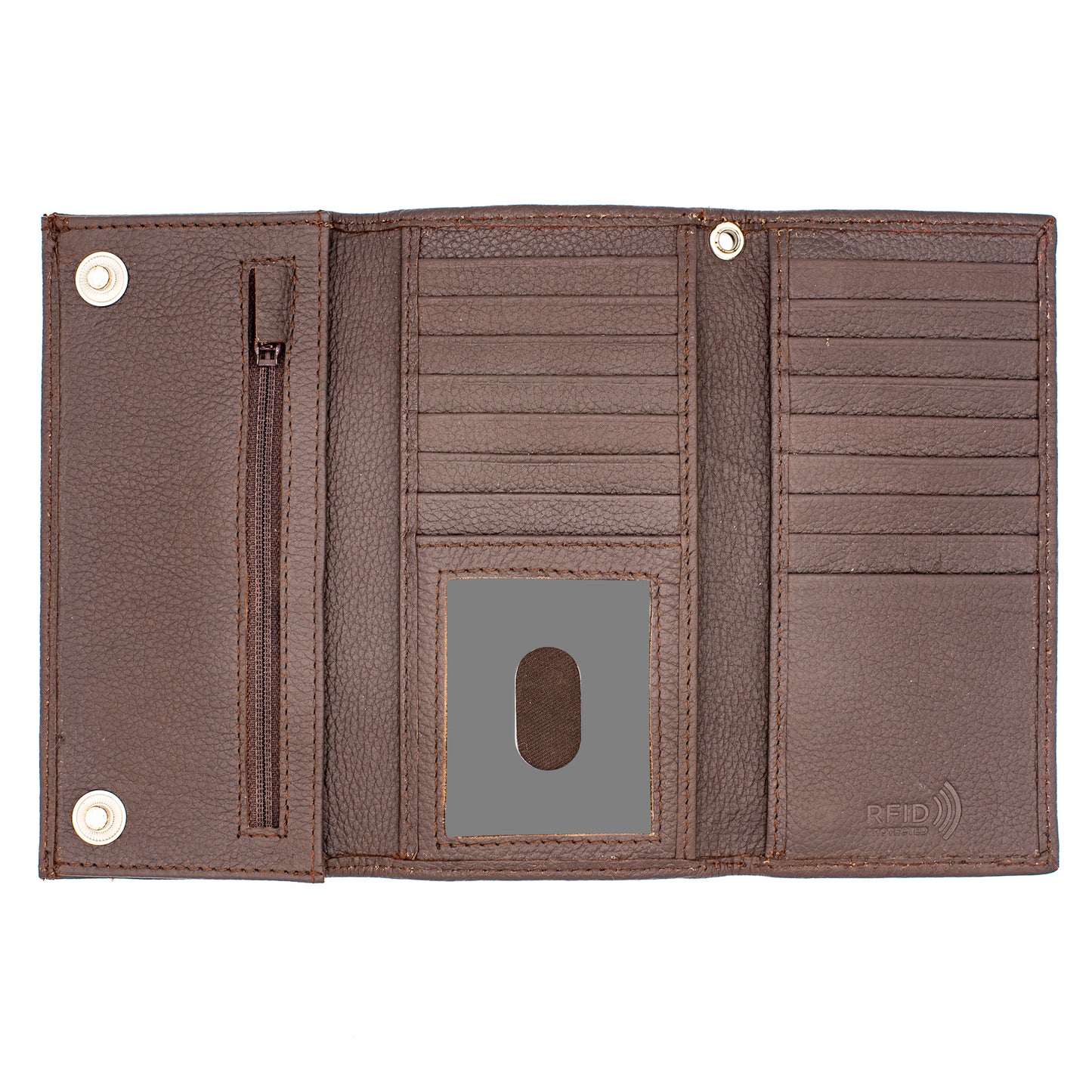 Checkbook Tri-fold Wallet with Snap Closer-