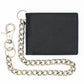 Biker Chain Wallet with Flip up ID RFID Leather