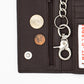 Long Tri-fold Chain Wallet with Snap RFID Safe