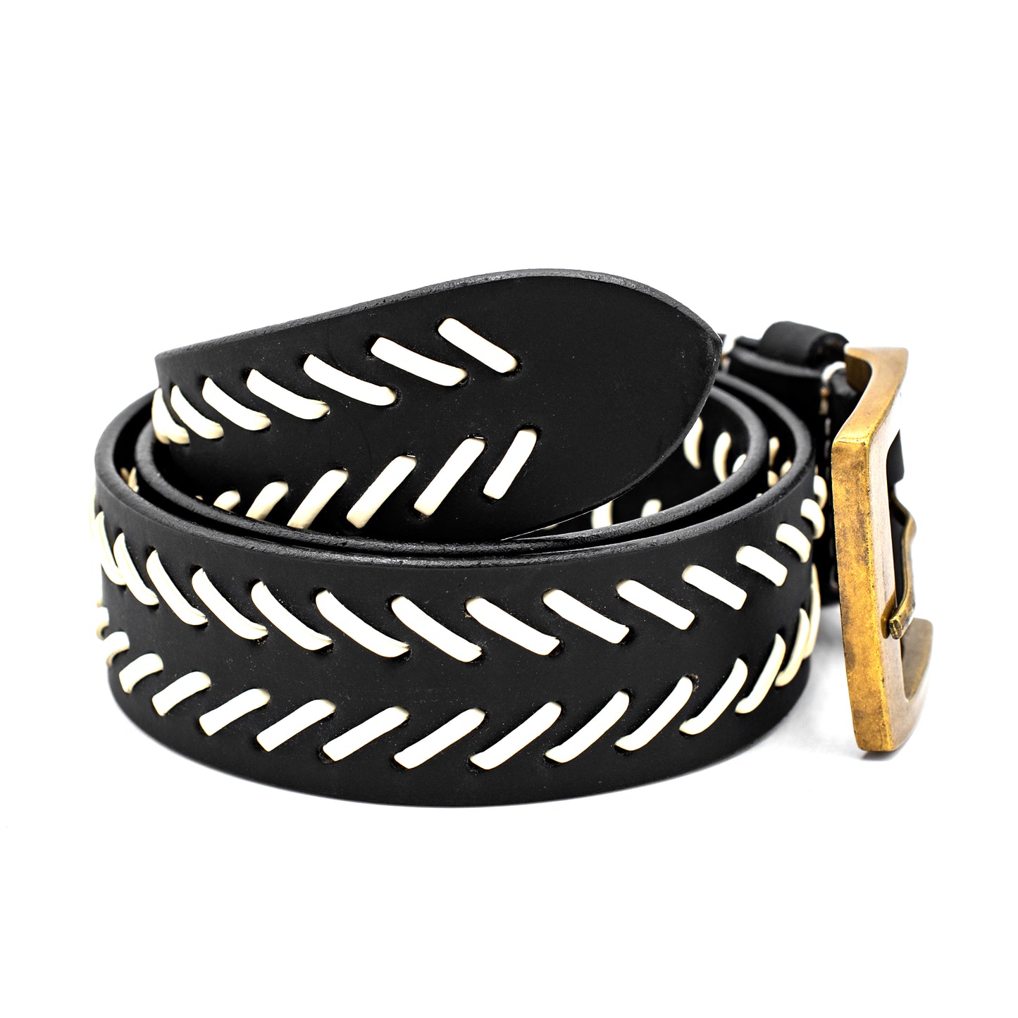 Braided Leather Belt for men Jeans