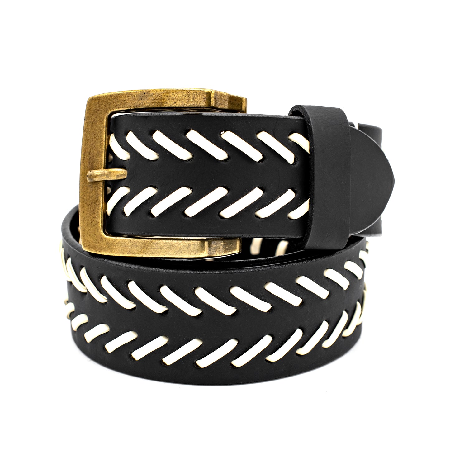 Braided Leather Belt for men Jeans