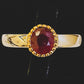 Natural Ruby Ring 1.05 Carats Solid Pure Sterling Silver Ring Size 11.75 / 5.75
